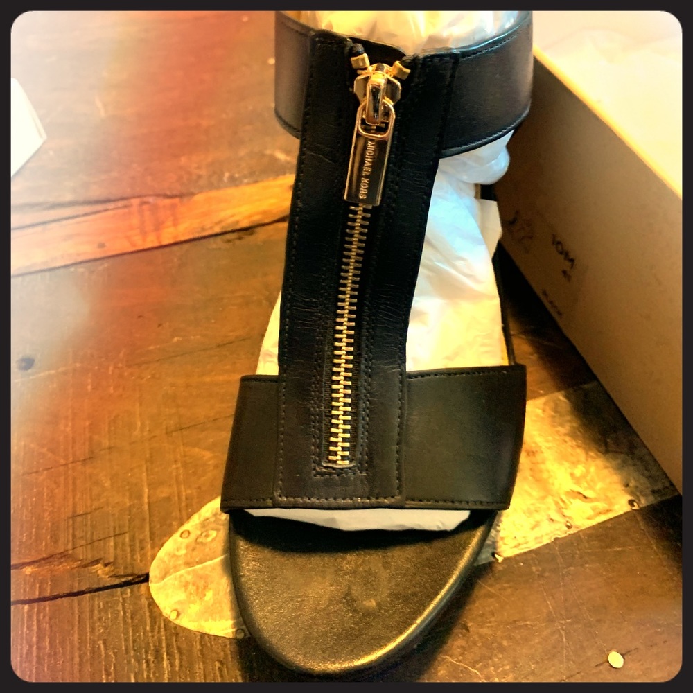 Michael Kors stacked heel shoes